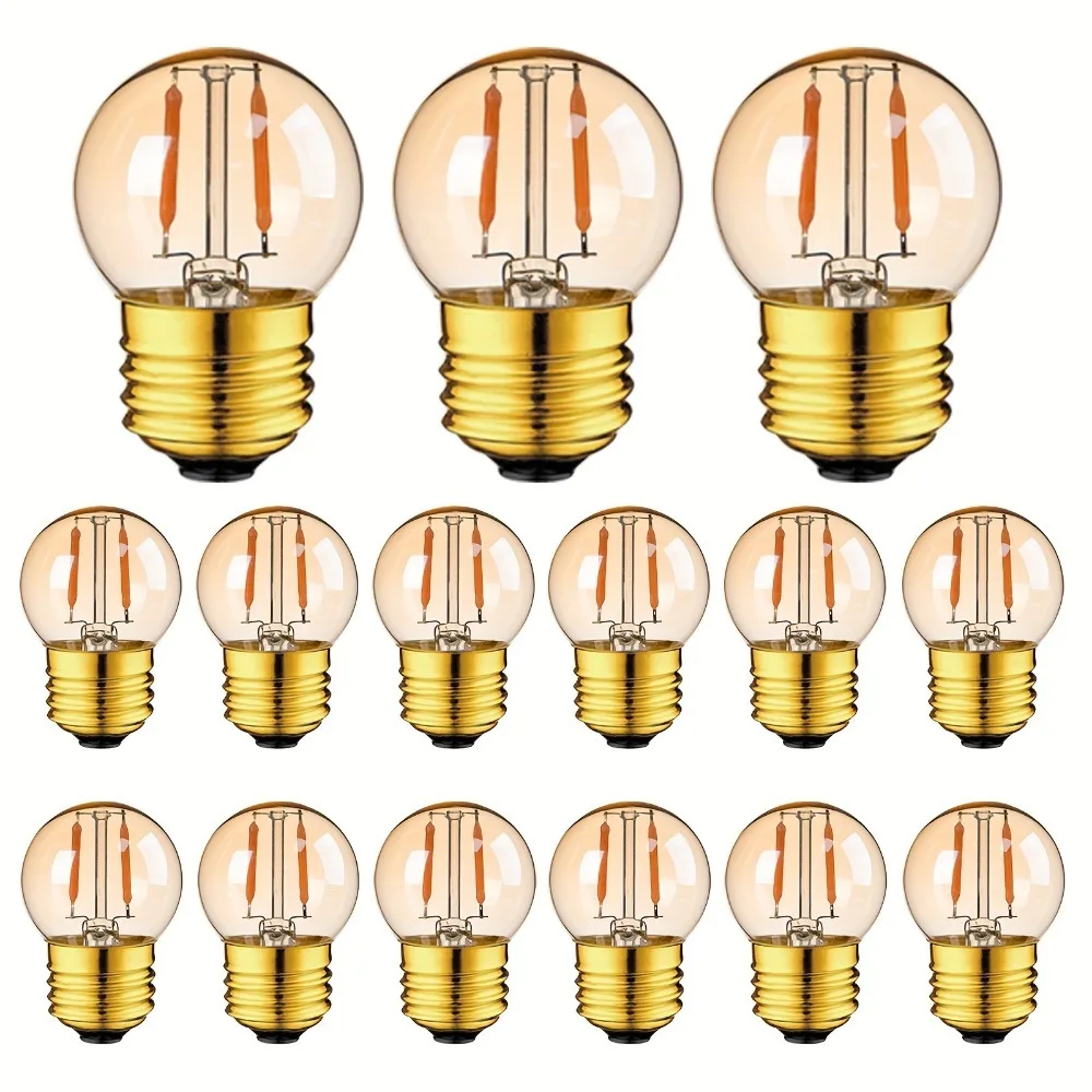 

LED E27 G40 Light Bulbs for Party Decoration, E27 Screw Base 1 Watt Equivalent to 5 6 7 Watt Incandescent Bulb Ambient Lighting