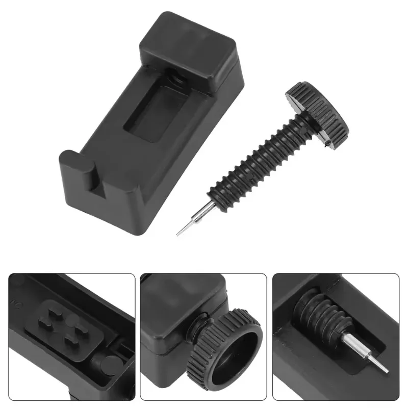 Watch Band Link Remover Tool Black Hand Tools Home Mini Watch Repair Adjustable Pin Remover for Watch Repair Adjusting Length