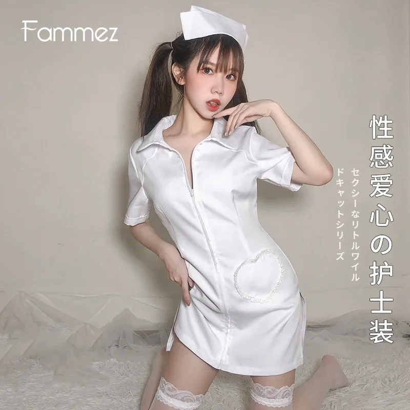 Uniforme de empregada sexy para Role-Playing e Cosplay, terno tentação para enfermeira, uniforme bonito e doce, tamanho grande