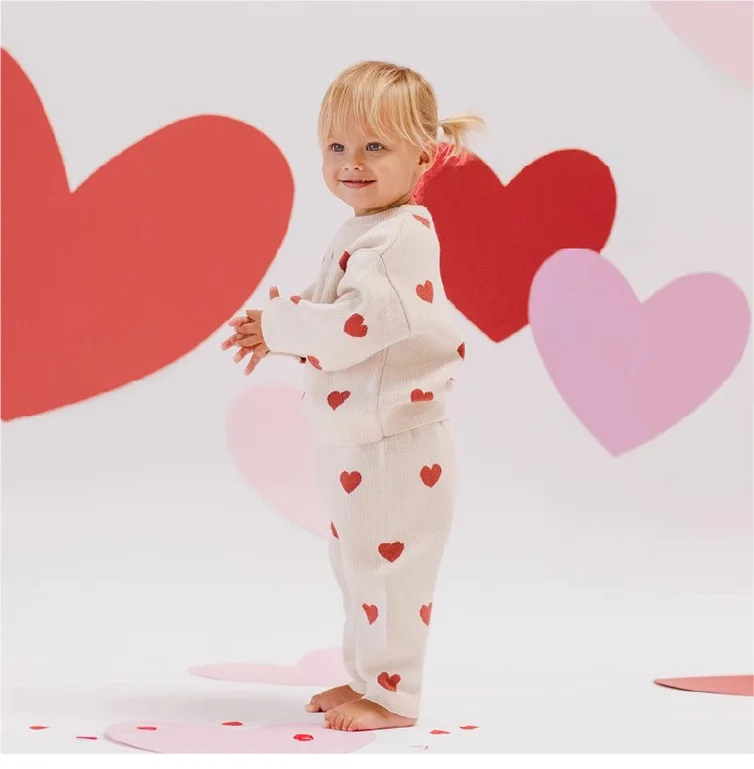 Autumn Winter Children's Girl Cotton Sweater Nordic Style Long Sleeve Clothes New Baby Toddler Clothing Comfortable Soft Fabric