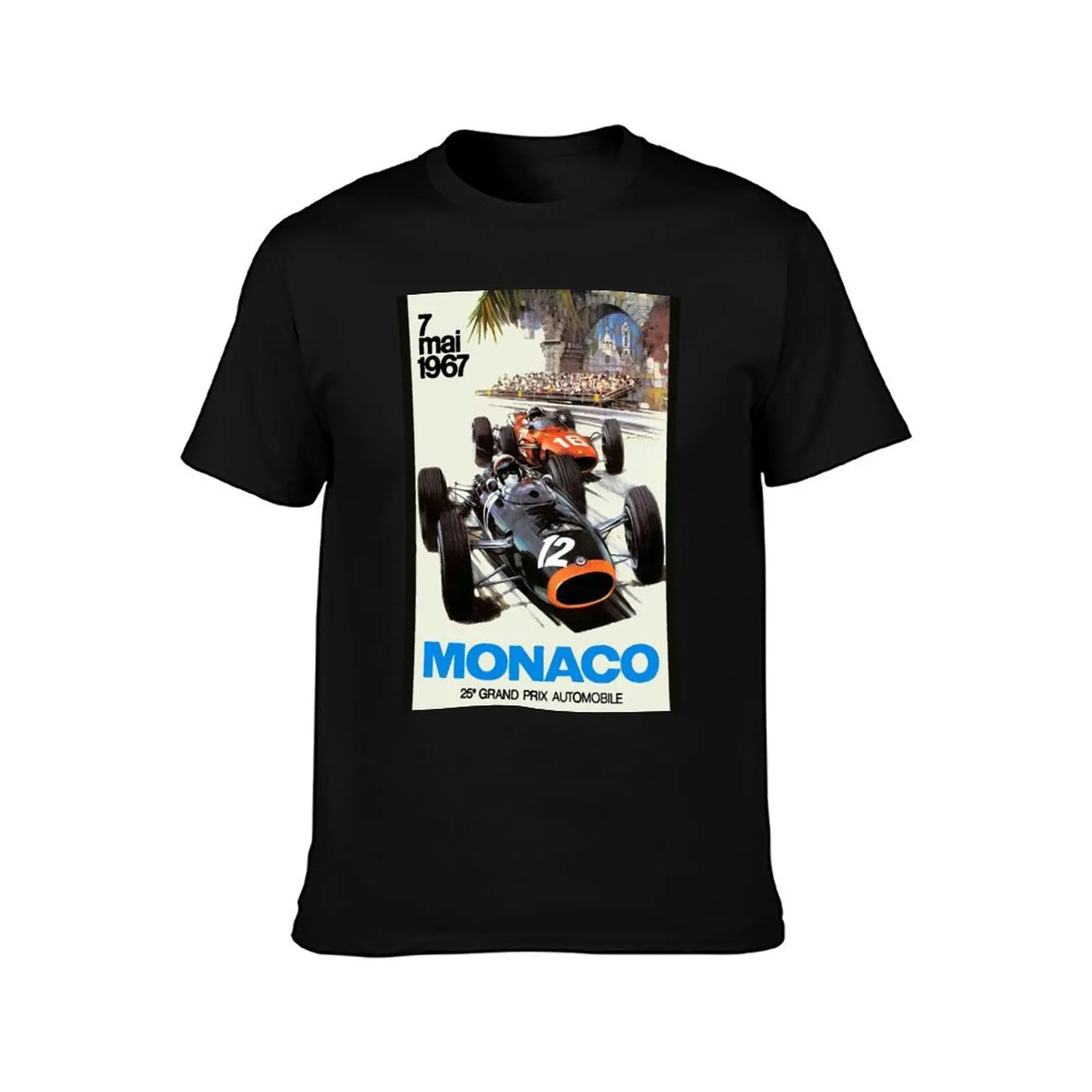 Monaco 1967 Mighty BRM T-Shirt Basic Short Sleeve Cotton Blend T-Shirt