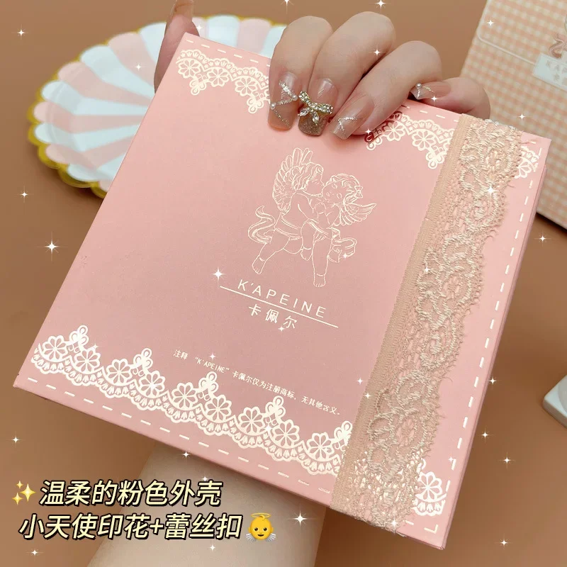 NEW Kawaii Angel Makeup Palette  10 Colors Make Up Set  Cute Makeup  Ginger Highlights Eye Shadow  Blusher in 1 with Mirror