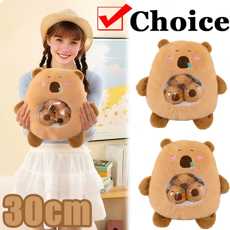 

Kawaii Capybara Plush Toy Cute Puffer Fish Snack Pillow Dolls Soft Cuddly Gift for Kids Birthday Party Favors Мягкая Игрушка