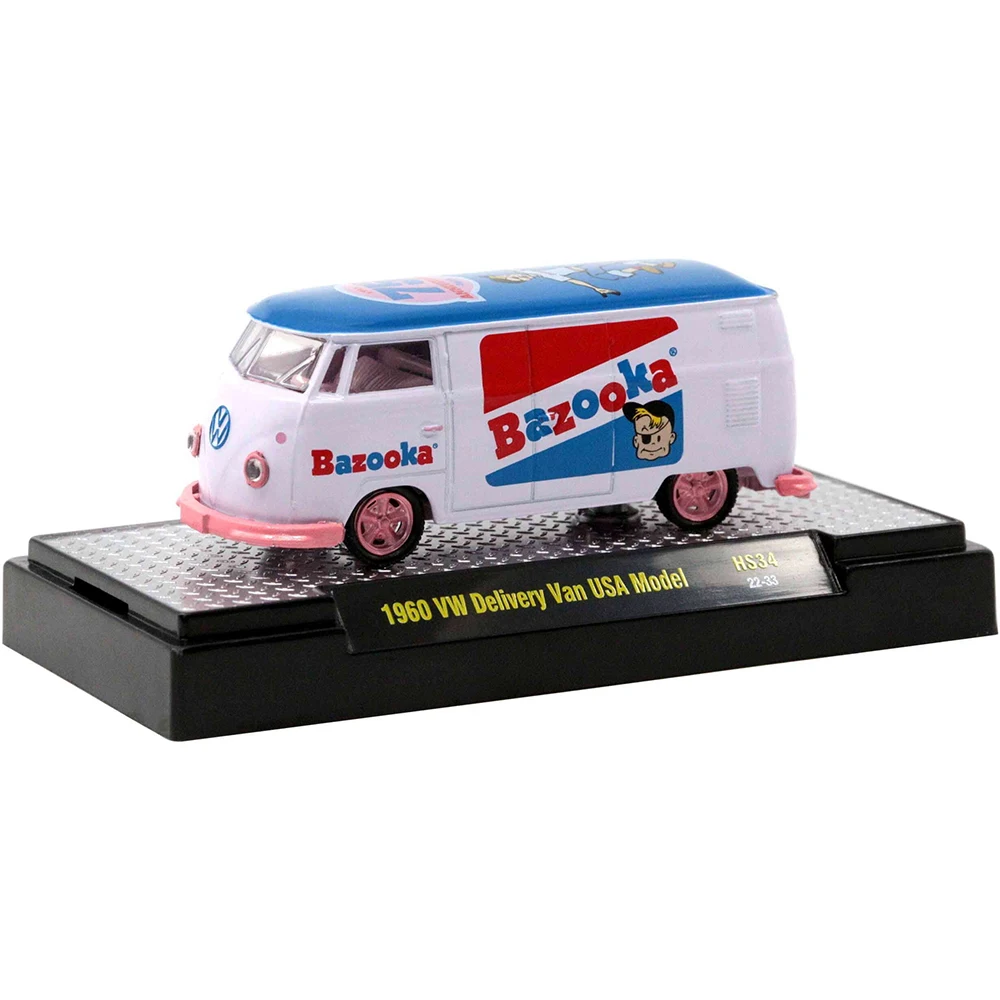 Modelo de coche de aleación de Ford Econoline para niños, máquinas M2, escala 1/64, vehículo de colección, juguetes para Hotwheels