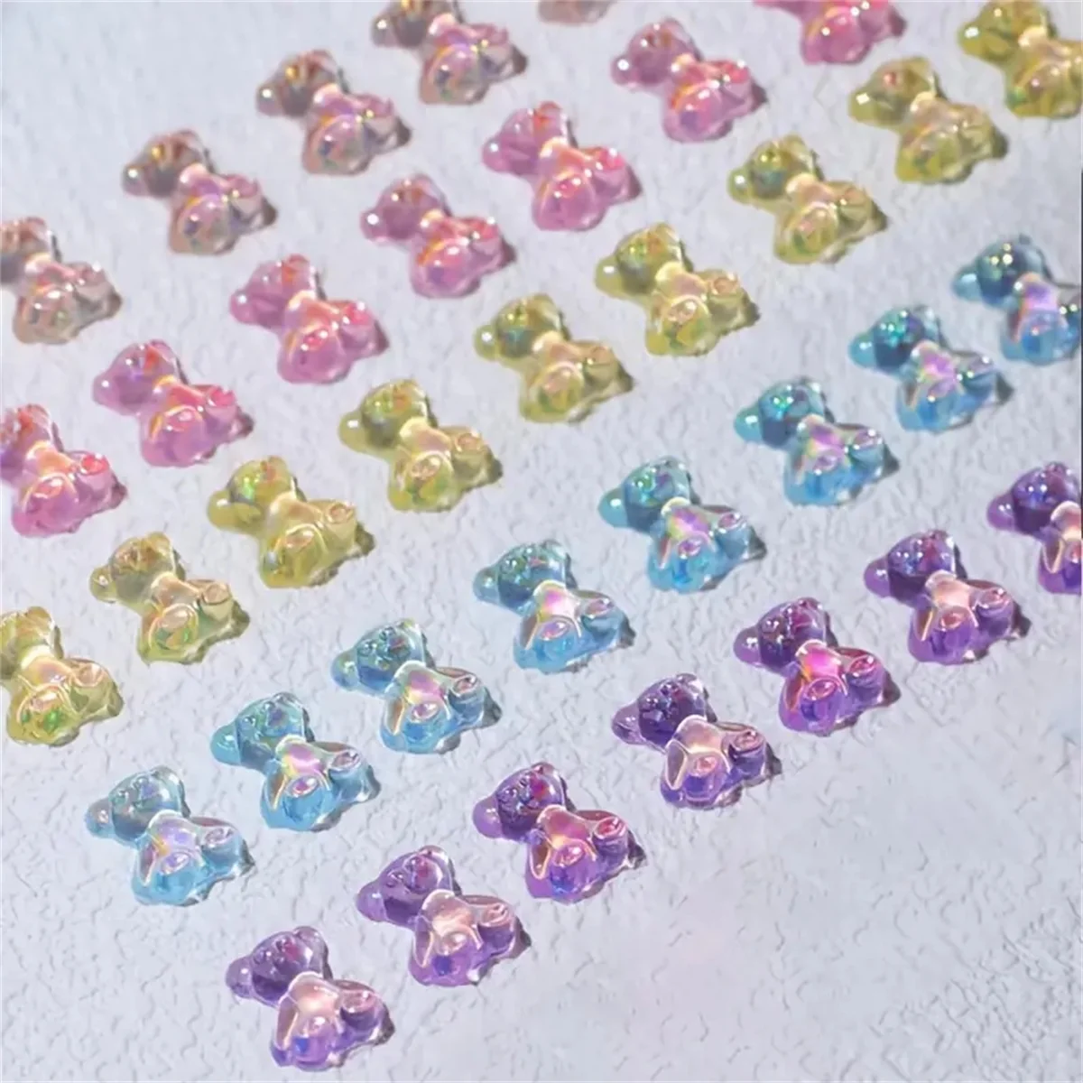 20 Stuks 3d Kawaii Hars Gemengde Vis Nail Art Decoraties Cartoon Ijs Transparante Steentjes Nagel Bedels Accessoires Druk Op Nagels