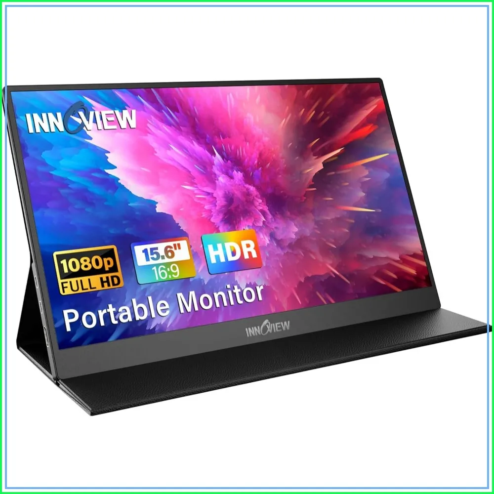 

15.6" FHD Portable Monitor USB-C HDMI for Laptop, MacBook, Phone, PS5, Switch, Built-in Speakers