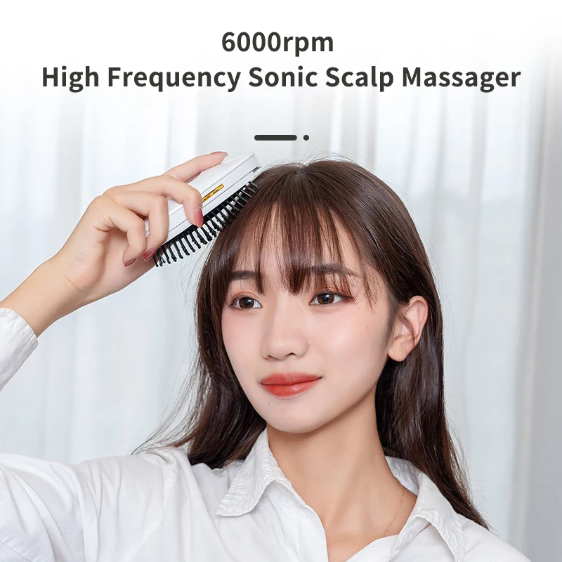 Hair Smoothing Straightening Brush Spray Steam Scalp Massage Comb Electric Ionic Household Hair Styler Tool for Frizzy Dry Hair