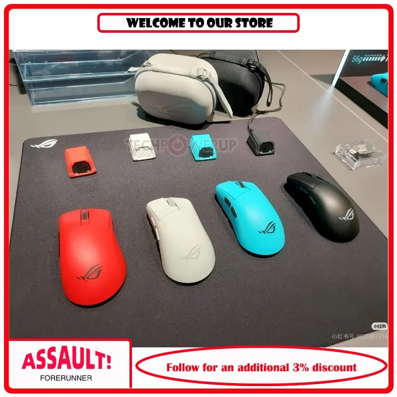 ASUS ROG Gladius 4 ACE Wireless Gaming Mouse 8K Polling Rate 56g Lightweight 65K AimPoint Pro Sensor Ergonomic  Esports Mouse