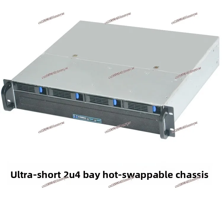 2U Server Chassis, 4 Bay Hot Swap for Storage Industrial PC | Short Depth Rack Mount Case for KTV Meeting