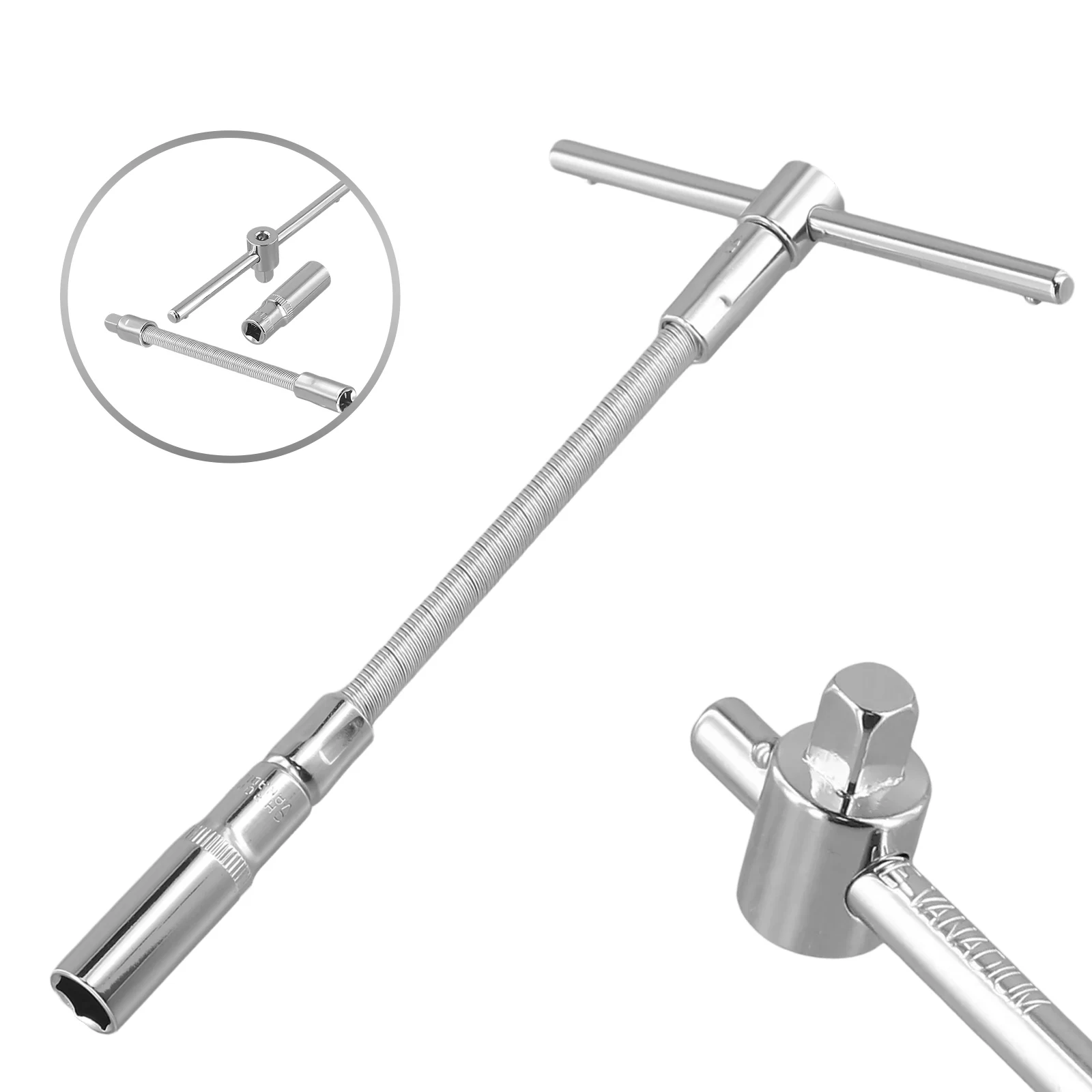 

For Quick Access Extension Bar Socket Adapter Anti Slip Socket Extender Hand Tool Set As Picture Easy To Maintain