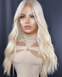 Natural curly Lace Frontal Wig Synthetic mix with Real Human Hair Wigs on Sale Small Large Cap Middle Part Lace Wig Women Men