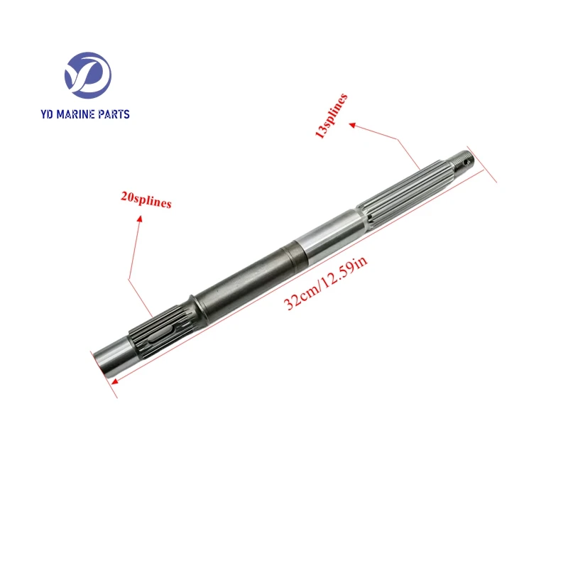 63D-45611 63D-45611-00 Propeller Shaft For Yamaha 4 Stroke Outboard Motor F40 F50 F60 4T Hidea Parsun 40-60HP