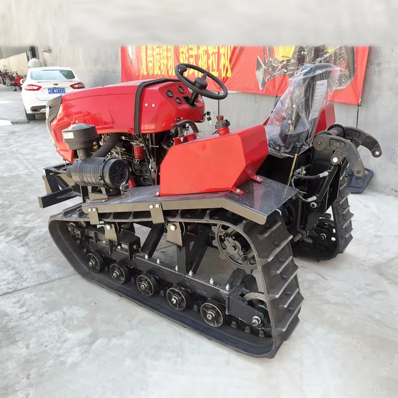 

Многофункциональный мини-культиватор на гусеничном ходу с роторной фрезой, 60 л.с., индивидуальная модернизированная модель