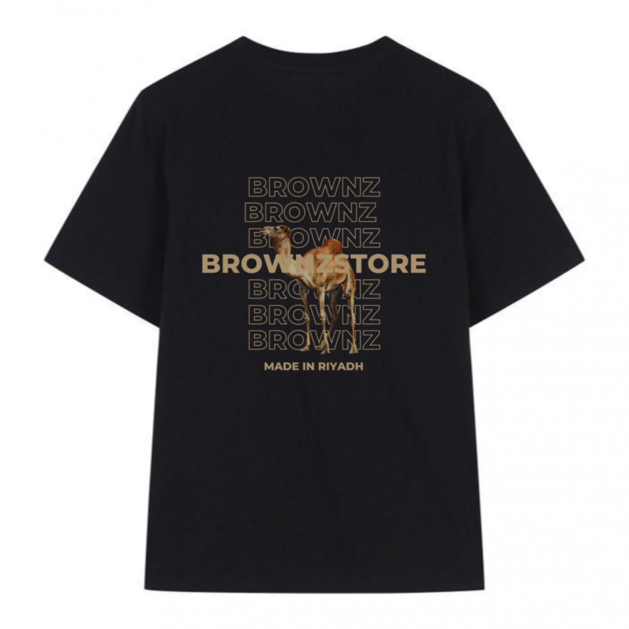 Saudi Arabia Brownz Graphic Summer Fashion Men T-shirts Cotton Crew Neck Short Sleeve Loose Casual Sports Oversize Unseix Top
