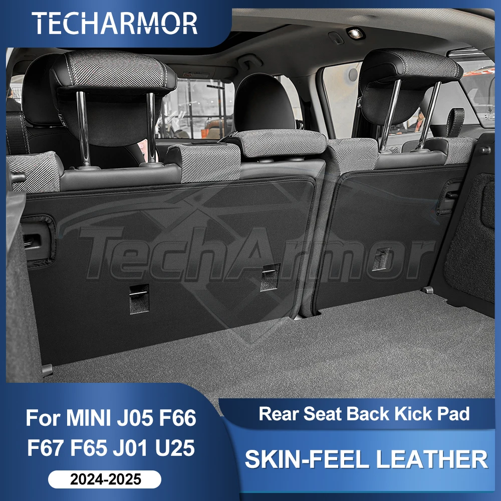

Car Rear Seat Anti-kick Pad & Trunk Mat For Mini Electric Cooper SE J05 U25 F66 F65 EV 24 25 Seats Protector Cover Auto Interior