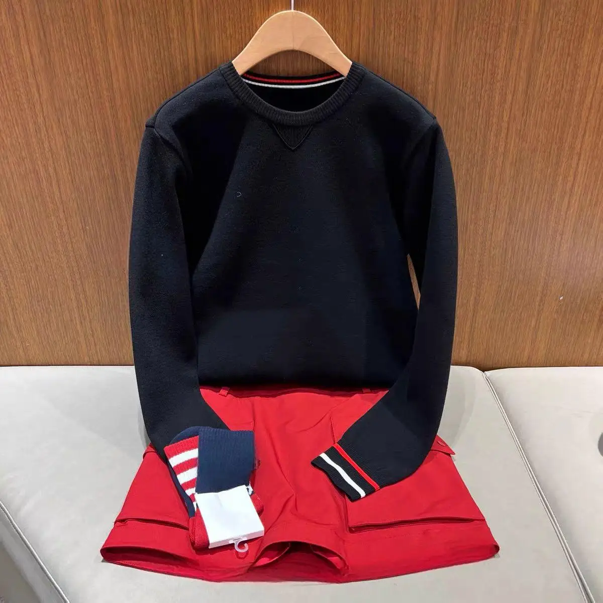 2026 New Women's Golf Crew Neck Long Sleeve Knit Top Autumn Versatile Comfortable Ladies Casual Sports Golf Knitted Pullover