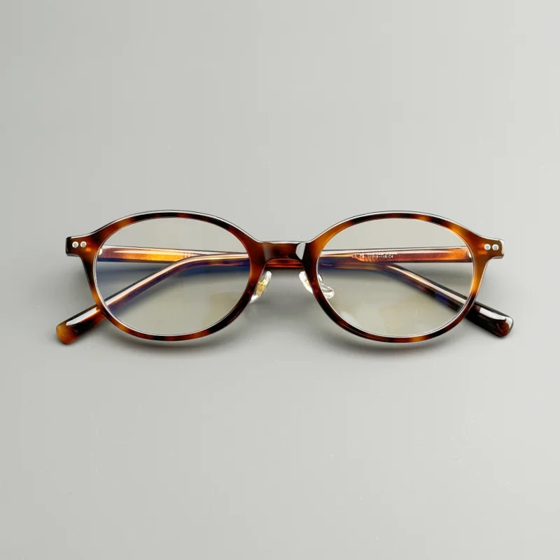 Retro oval glasses acetate optical glasses frame prescription glasses for women with myopia designer luxury brand small glasses