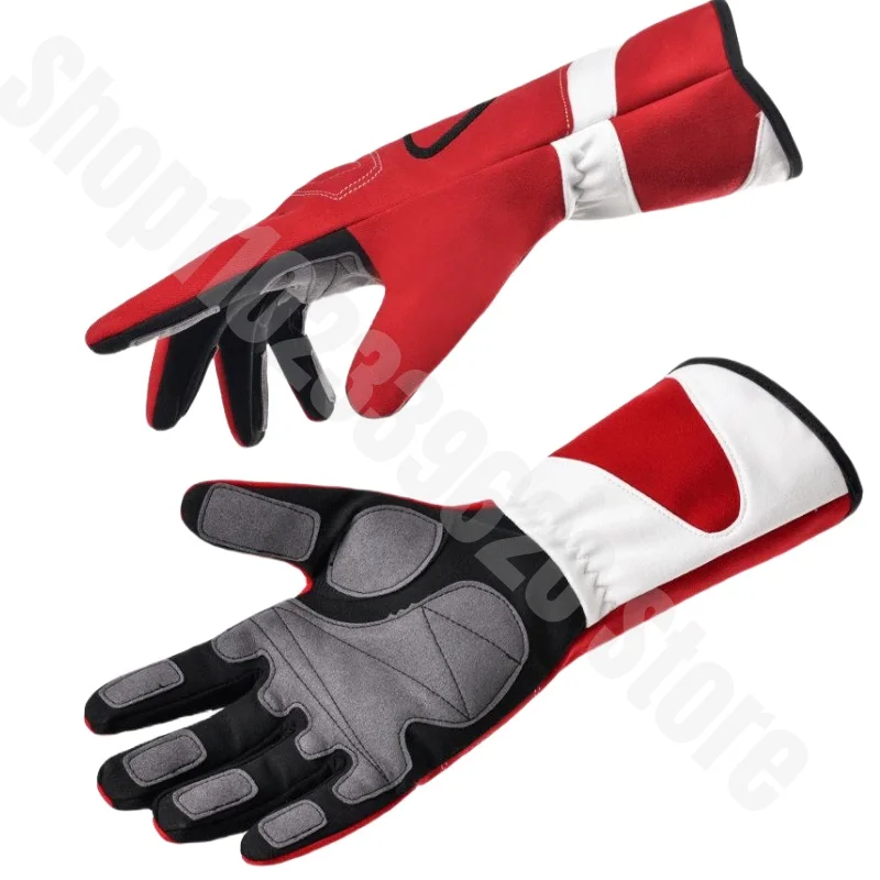 Outdoor Sports Racing Gloves Non-slip Breathable Karting Gloves Off-road Racing Training Gloves Windproof Cloth Accessories