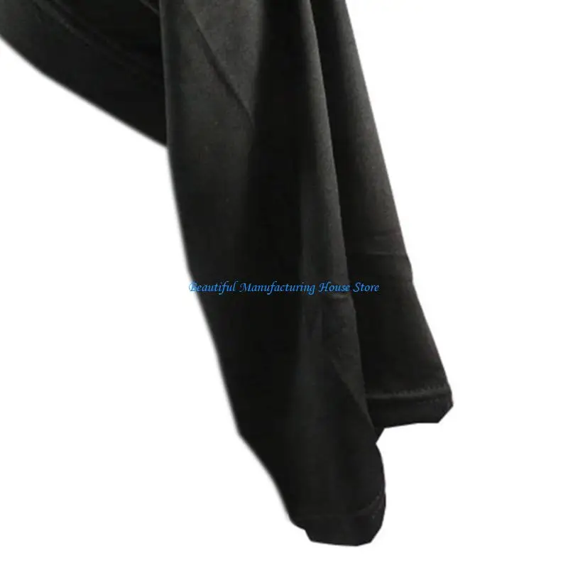 E56A Wide Brims Long Tail Turban Hat Tube Caps Two-end Elastic Hair Styling