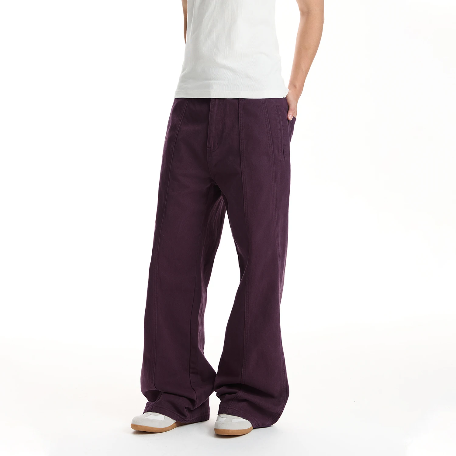 กางเกงลำลองผ้าฝ้ายแท้ ลายเส้น  - Men'S Fashion Line บทวิจารณ์และราคา