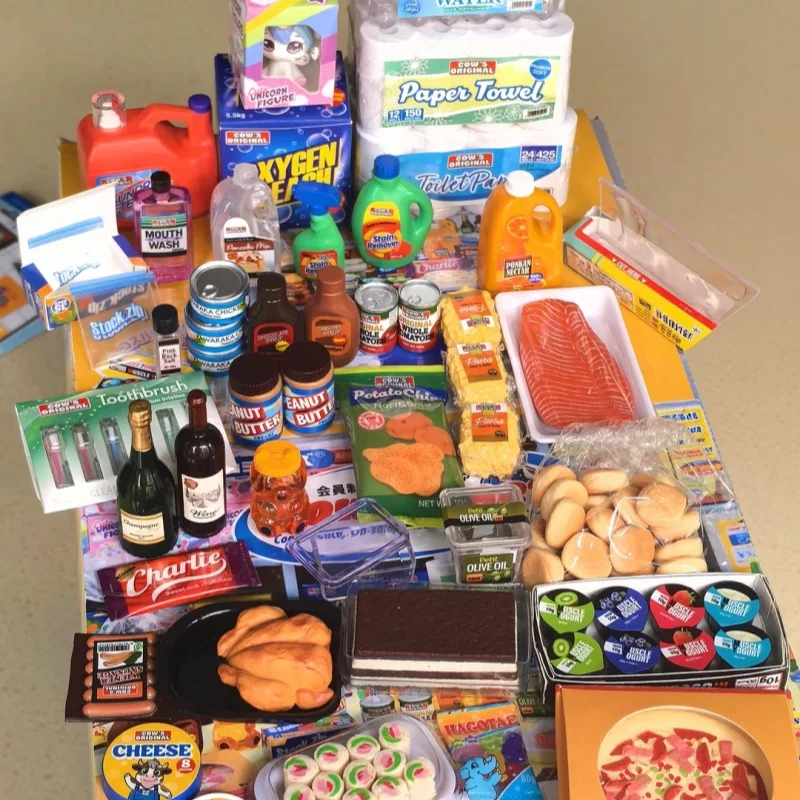 Aliexpress Re‑Ment Petit Sample Membership Discount Store Cow'S Mart Mini Drugstore Supermarket Diorama Miniature Food Play Collectible - Aliexpress Deal