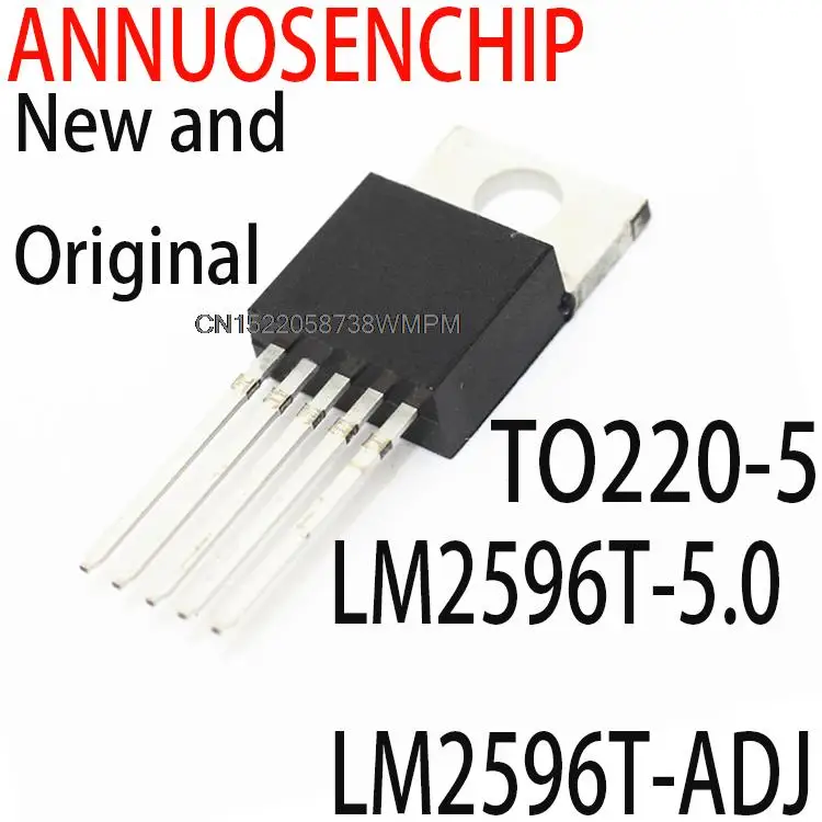 10PCS New and Original IC  LM2596 LM2596T TO-220 3A 5V ADJ 3.3V 12V LM2596T-5.0 LM2596T-ADJ LM2596T-3.3 LM2596T-12