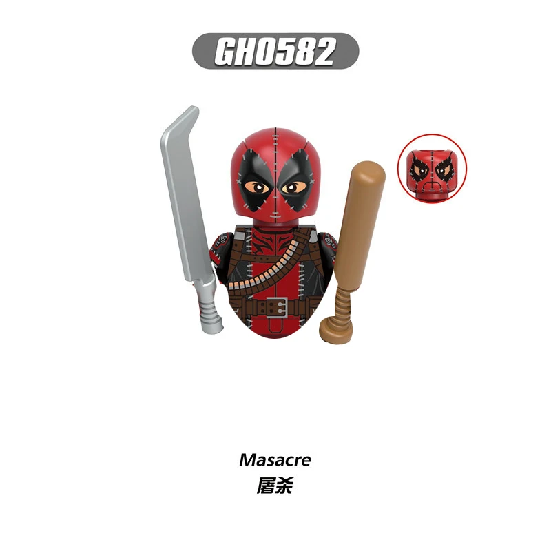 2026 New Deadpool Building Blocks Mini Action Figures Bricks Educational Diy Toys Gifts For Children image 3