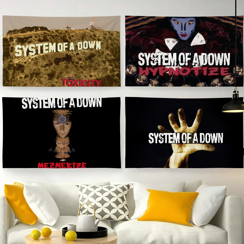 Band S-System of a D-Down-S flag For Garden Party Living Room Home Wall Decor Banner Bedroom Outdoor Tapestry