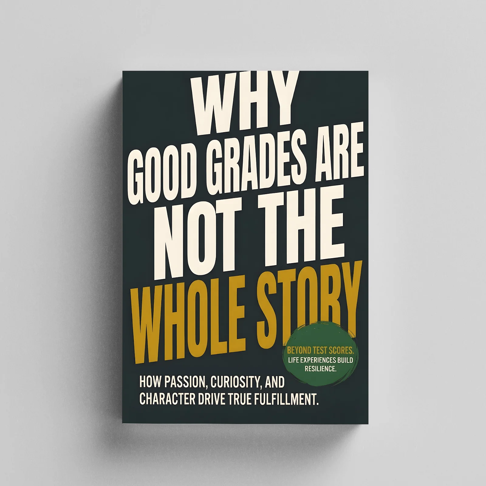 Why Good Grades Are Not the Whole Story, Teen Growth and Education Mindset Book, Beyond Test Scores Guide to Passion, Curiosity