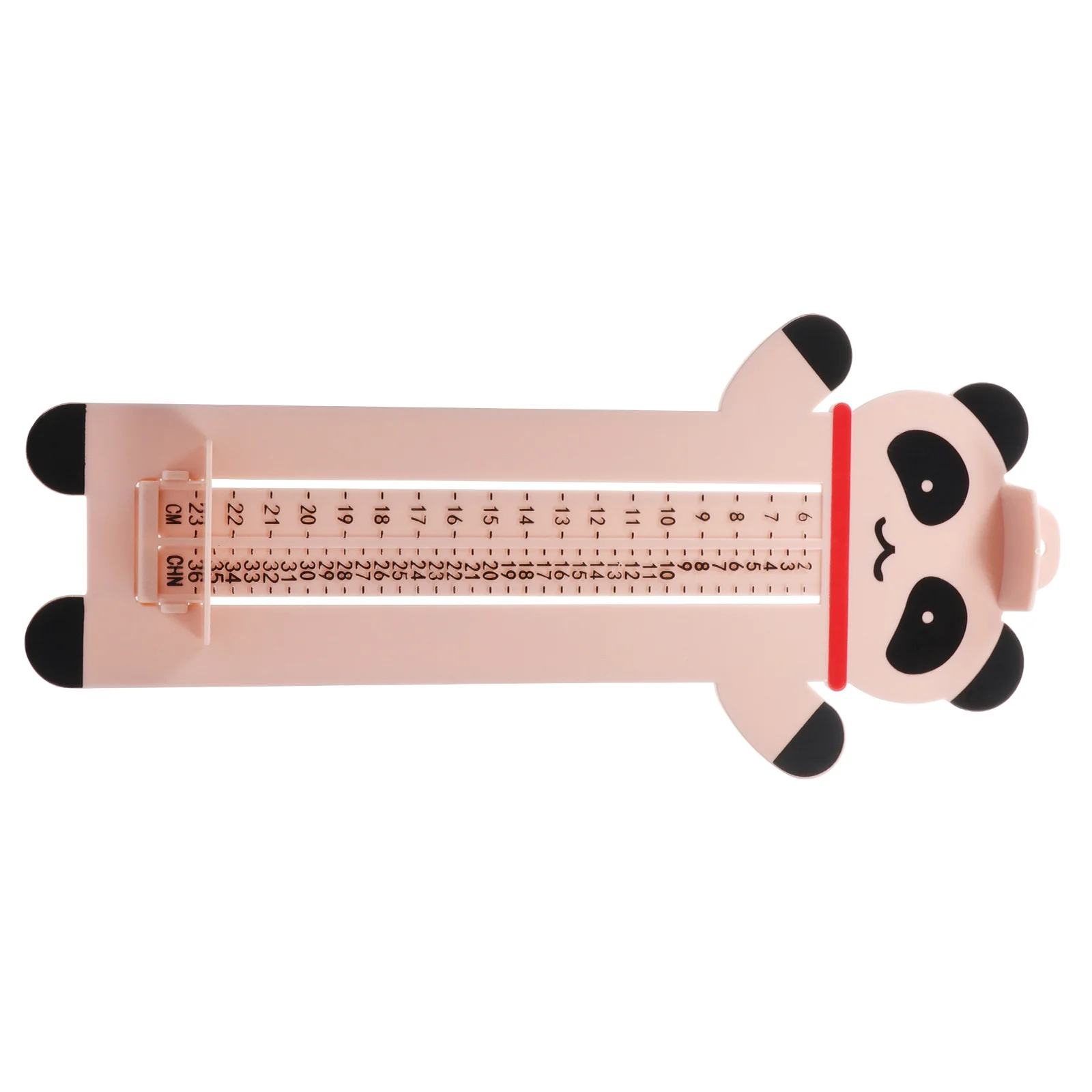 Regla de medición de pie, deflector deslizante, medición de tamaño preciso para bebés, Material saludable, calibración estéreo alta, 1 ud.