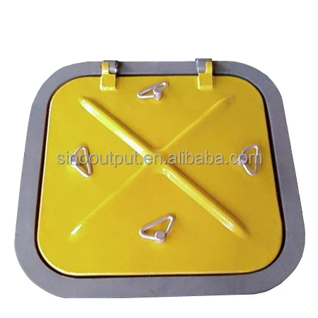 Sinooutput Aluminum Small Stainless Steel Marine Watertight Weathertight Hatch Cover square Round Shapes High Quality