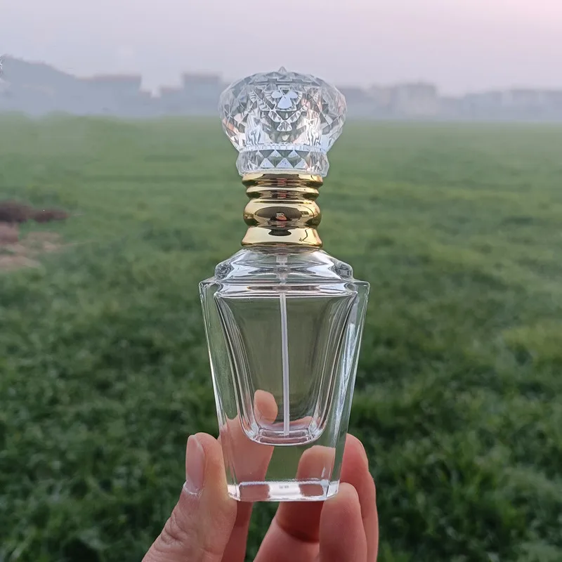 8pcs 60ml Premium Crystalline Glass Perfume Bottle Empty Spray Bottle Crimp Nick Perfume Bottle Bayonet Bottle Need A Tool