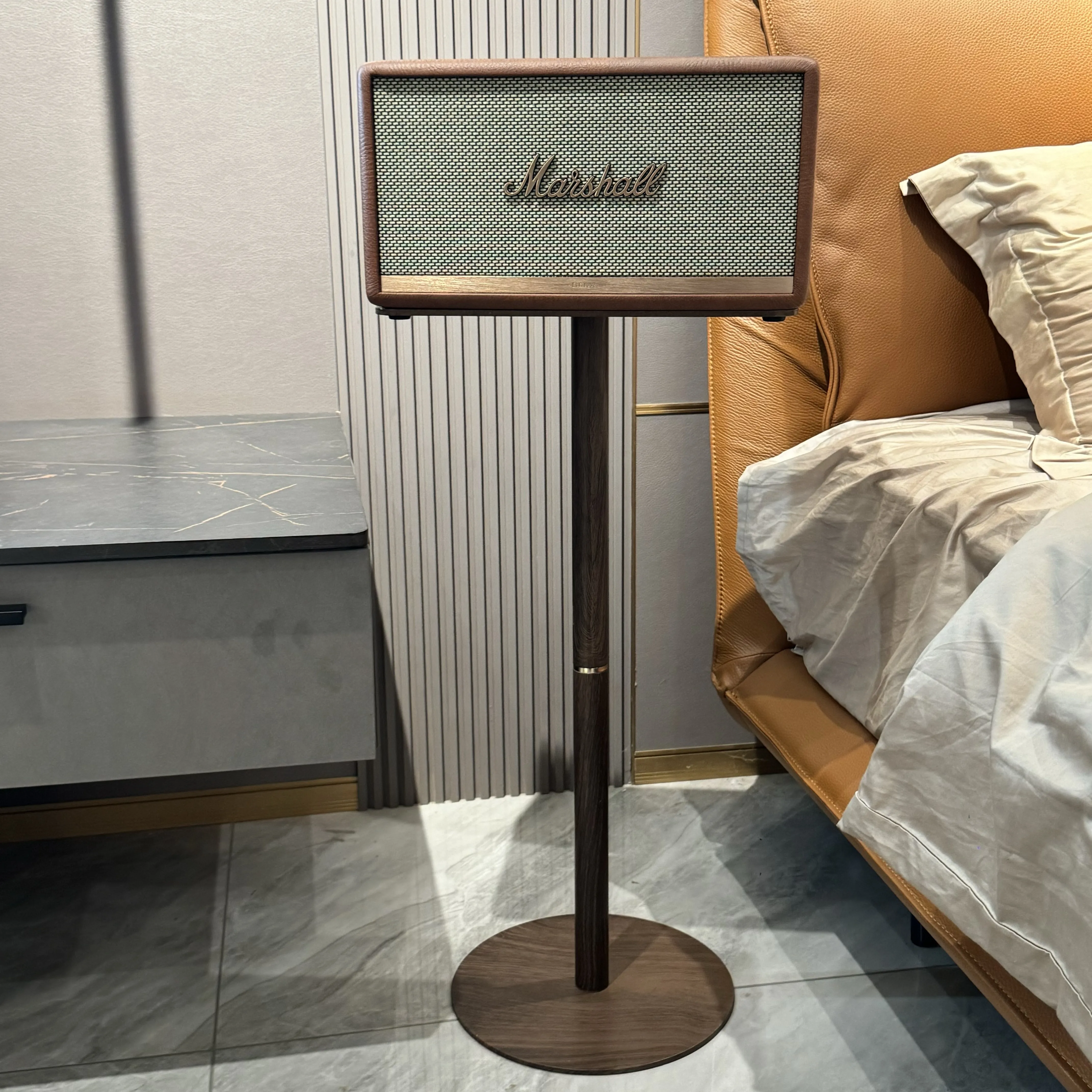 مناسبة لقوس مكبر الصوت الخشبي المعدني من Marshall Base acton/stanmore/woburn