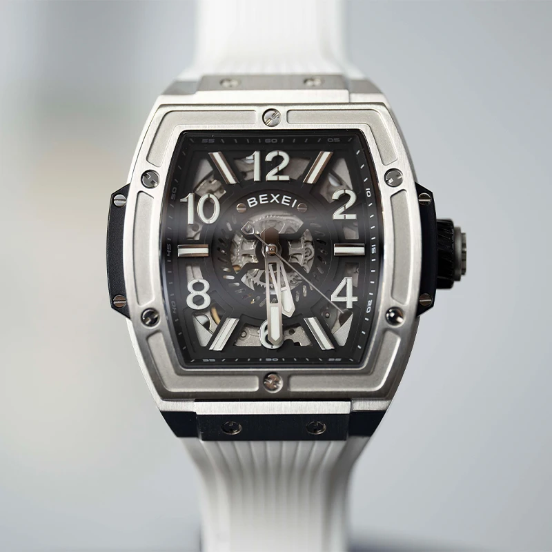 

BEXEI 9138 watch for men automatic mechanical luminous skeleton Synthetic sapphire business Wrist watch waterproof Luxury new