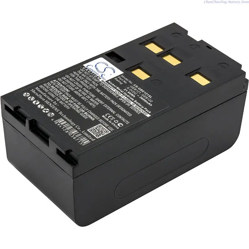 Caméra Sino – batterie 3600mAh, pour modèles GEB121,GEB122, Leica, TPS400,TPS700,TPS800,GPS500,SR500,TC406,TCR405,TCR406, pour zomax ZTS 602LR