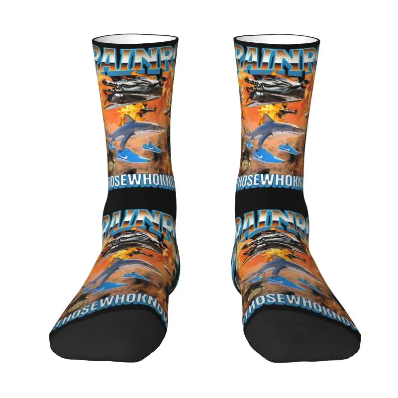 

Cute Tung Tung Tung Sahur Funny Meme Italian Brainrot Socks Women Men Warm 3D Printed Football Sports Socks