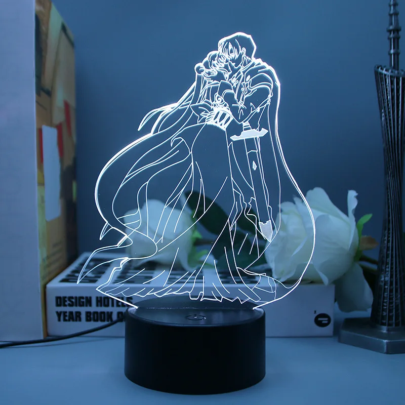 Sailor Moon Anime Character 3D Visual Night Light LED Bedroom Bedside Lamp Desktop Ornament Creative Gift for Girls Decorative view 6