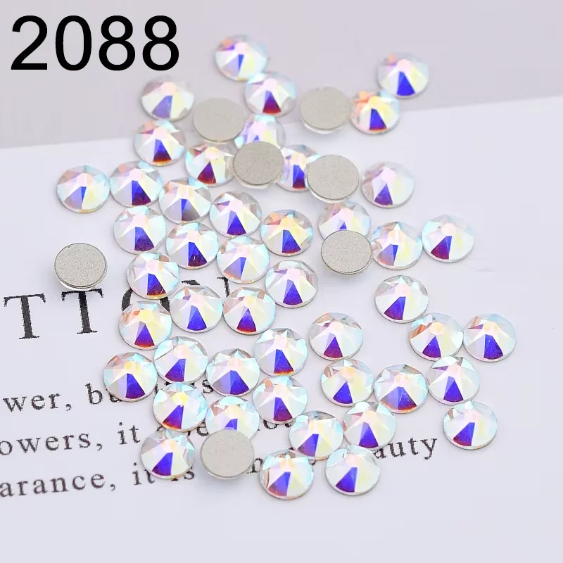 1 Factory Pack 1440 Piece 2058 XILION 2088 XIRIUS Rose No Hotfix Flat Back for Nail Art Original Crystals from Austria