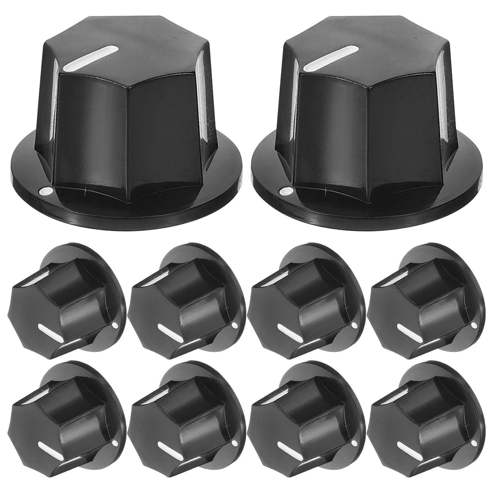 

10 Pcs Electric Guitar Knob Volume Caps Knobs for Machine Effector Speakers Instrument Abs Sound Amplifier