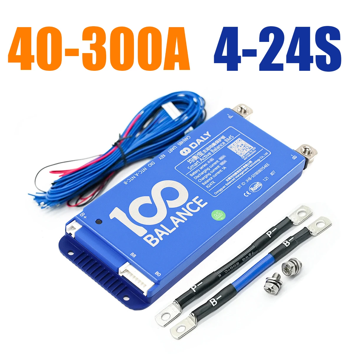 Daly Active Balance Smart BMS 12V 24V 36V 48V 60V 72V BT APP 40A 60A 100A UART RS485 4-8S 8-17S 8-24S NMC LFP LTO Special Offer