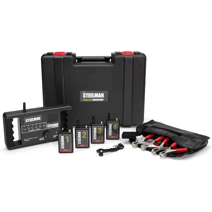 Steelman Wireless ChassisEAR Auto Diagnostic Tool Kit with 4 Transmitters and 50-Foot Range for Identifying Vehicle Noise Cause