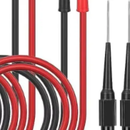Multimeter Test Kit, 4mm For Alligator Clip Cable With Test Probe, 1000V 15A. Voltage/Current: 30Vac-60Vdc/Max 10A