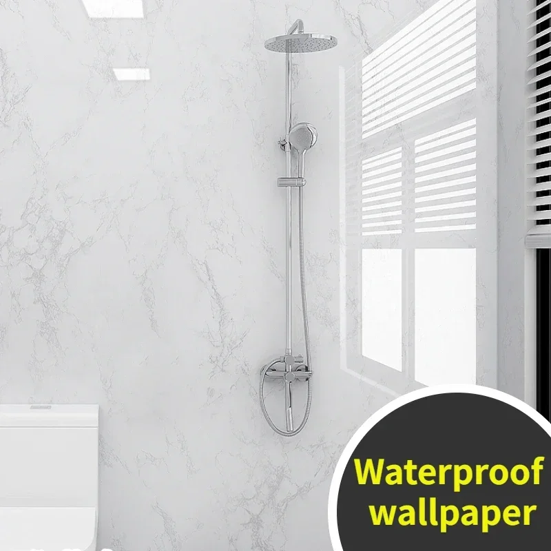 Papel tapiz adhesivo moderno, pegatinas impermeables a prueba de moho, pegatinas para baño, cocina, renovación, azulejo de mármol