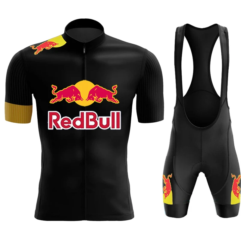 Cycling Man Cycle Jersey Spring Summer Men 2024 Red Bull Mens Bib Men's Mtb Pants Clothing Racing Bike Sports Set Jacket Uniform