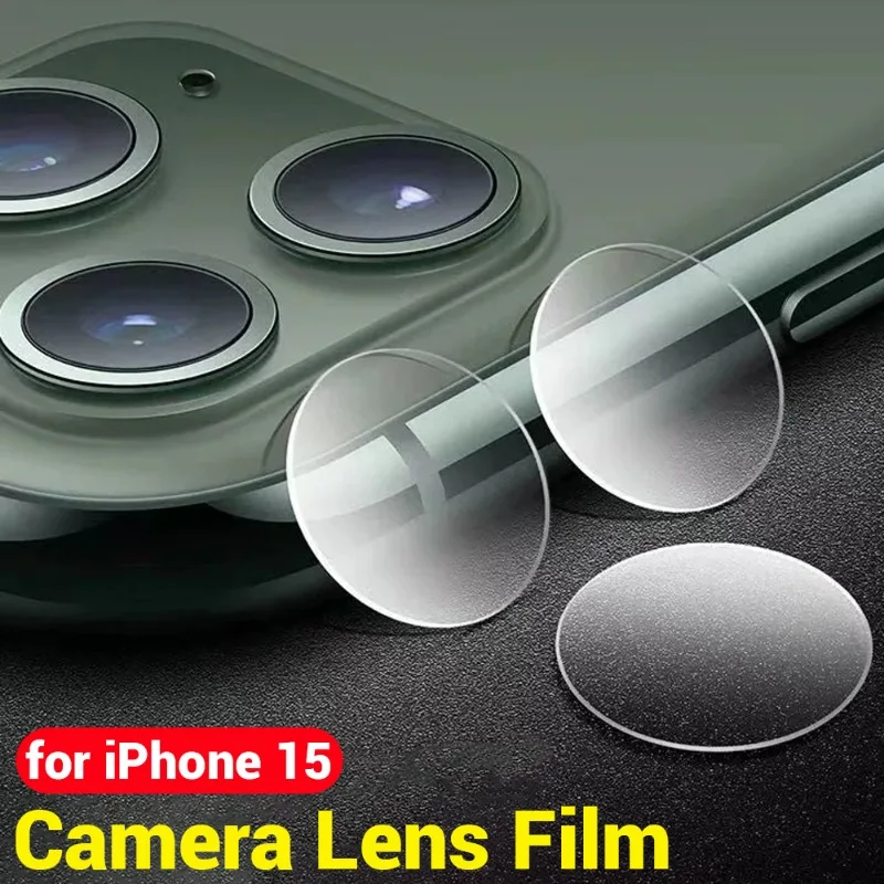 Película de vidro temperado para iphone 15, 15plus, 15pro, max, antiriscos, protetor de câmera traseira, série 15