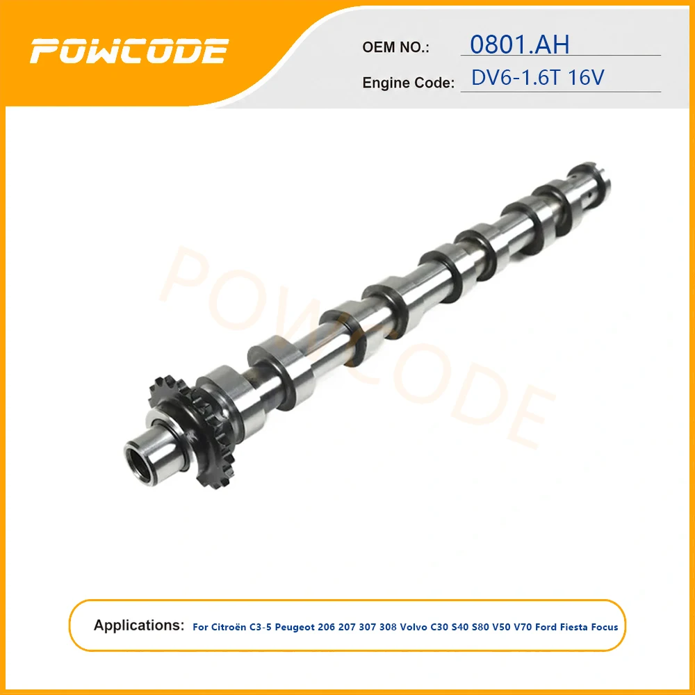 Exhaust Camshaft 0801.Ah DV6 TED4 1.6 HDI 16V For Citroën Peugeot Volvo Ford Fiesta Focus