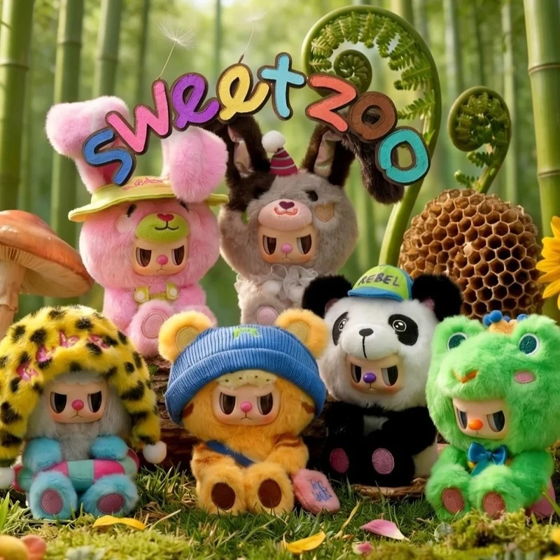 

Chao Sweet Rebel Bear Sweet Zoo Series Blind Box Articulation Mobility Vinyl Plush Doll Popular Pendant Christmas Present Gifts