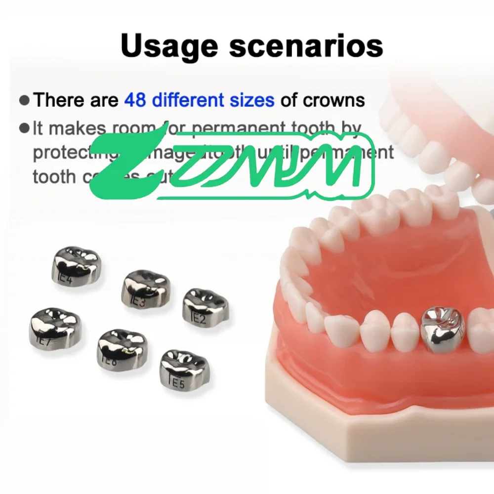 

Ден Тал Детские Короны Предварительно Сформированные Металлические Короны Из Нержавеющей Стали Временные Короны Ден Тристория Ортодонтический Материал Инструменты Для Терапии