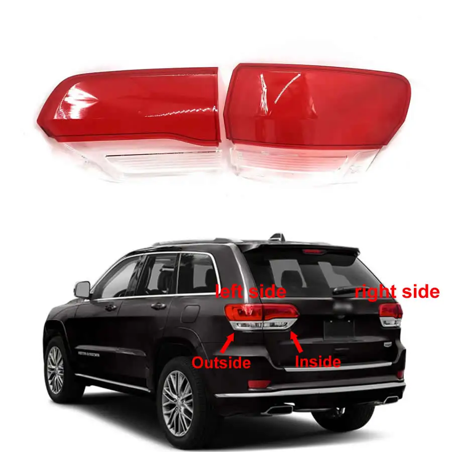 For Jeep Grand Cherokee 2014-2018 Replacement Tail Lamp Cover Taillight Shell Rear Brake Lights Mask Plexiglass