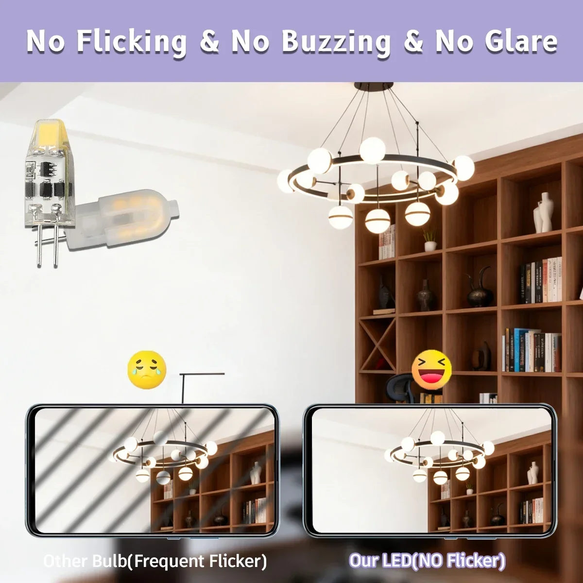 20 قطعة G4 LED COB مصباح 1.2 واط 2 واط 3 واط COB LED لمبة التيار المتناوب/تيار مستمر 12 فولت Lampada 3000 كيلو 4000 كيلو 6000 كيلو LED COB أضواء الثريا استبدال الهالوجين #4